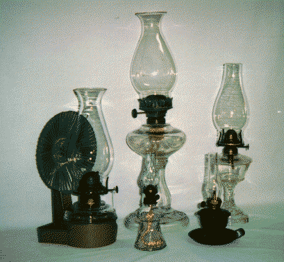 photo of a kerosene lamps